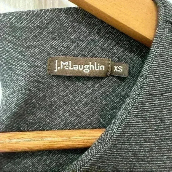 J McLaughlin Ladies Catalina Cloth Leopard Print Midi Dress Gray & Black size XS - Picture 7 of 10